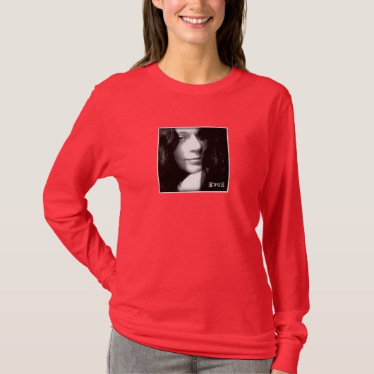 Kaleidoscope Girl: Crew Neck met lange mouwen T-shirt (Voorkant)