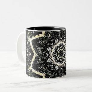 Kaleidoscope Gothic Tweekleurige Koffiemok