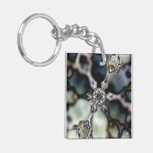 "Kaleidoscope Graphics No.1 Shifting Glass" Sleutelhanger (Voorkant Links)