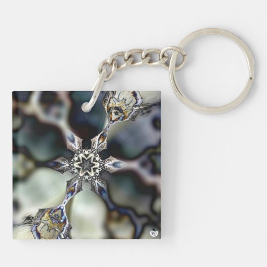 "Kaleidoscope Graphics No.1 Shifting Glass" Sleutelhanger (Achterkant)