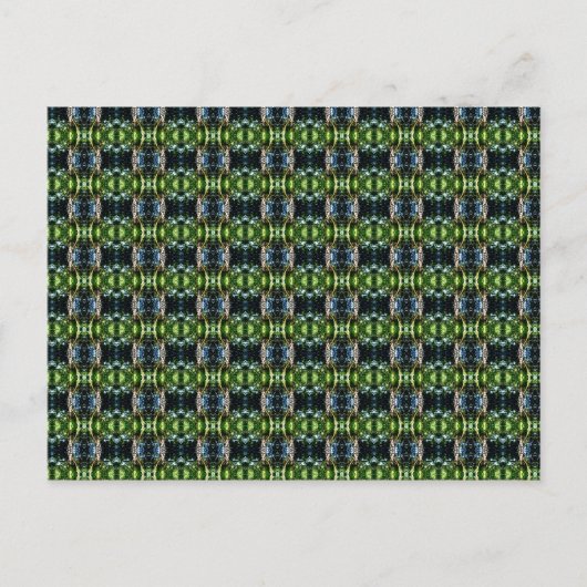 Kaleidoscope Grün Briefkaart (Voorkant)