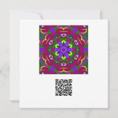 Kaleidoscope Hearts Pinting kaleidoscope Kaart (Achterkant)