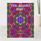 Kaleidoscope Hearts Pinting kaleidoscope Kaart (Voorkant)