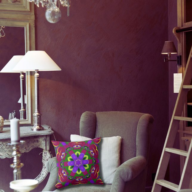 Kaleidoscope Hearts Pinting kaleidoscope Kussen (Creator heeft geüpload)