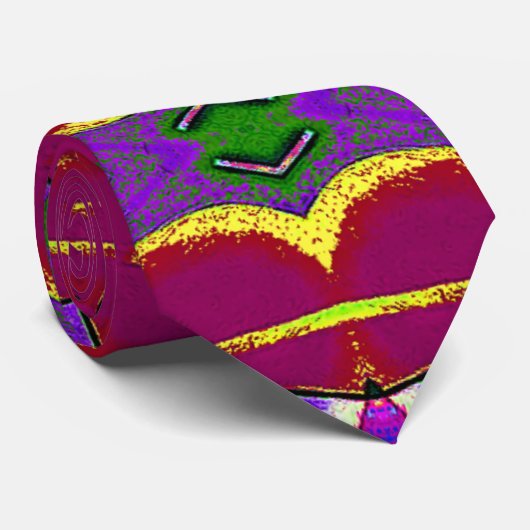 Kaleidoscope Hearts Pinting kaleidoscope Stropdas (Opgerold)