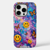 Kaleidoscope Joy: Butterfly Smile Galaxy Case-Mate iPhone Case (Achterkant)