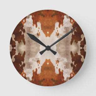 Kaleidoscope Koeienhuid Patroon Ronde Klok
