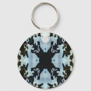 Kaleidoscope koeienhuid sleutelhanger