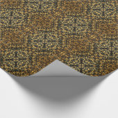 Kaleidoscope Leopard Fur Pattern Cadeaupapier (Hoek)