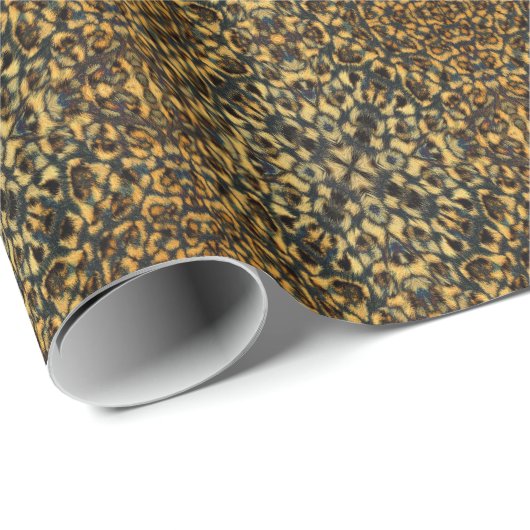 Kaleidoscope Leopard Fur Pattern Cadeaupapier (Rol Hoek)