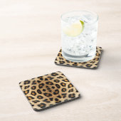 Kaleidoscope Leopard Fur Pattern Drankjes Onderzetter (Rechterzijde)