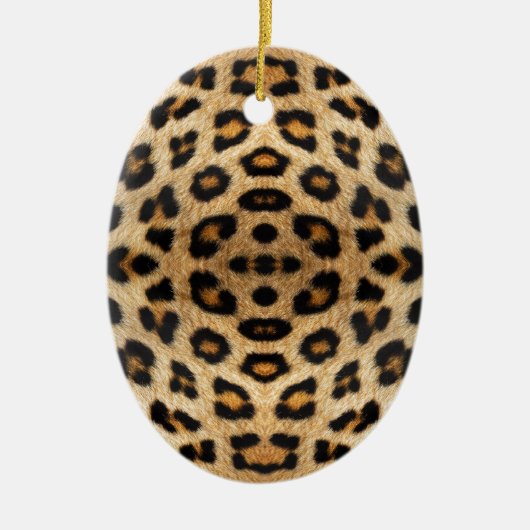 Kaleidoscope Leopard Fur Pattern Keramisch Ornament (Voorkant)