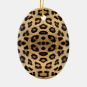 Kaleidoscope Leopard Fur Pattern Keramisch Ornament (Achterkant)