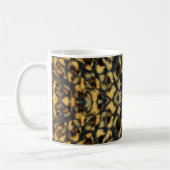 Kaleidoscope Leopard Fur Pattern Koffiemok (Links)