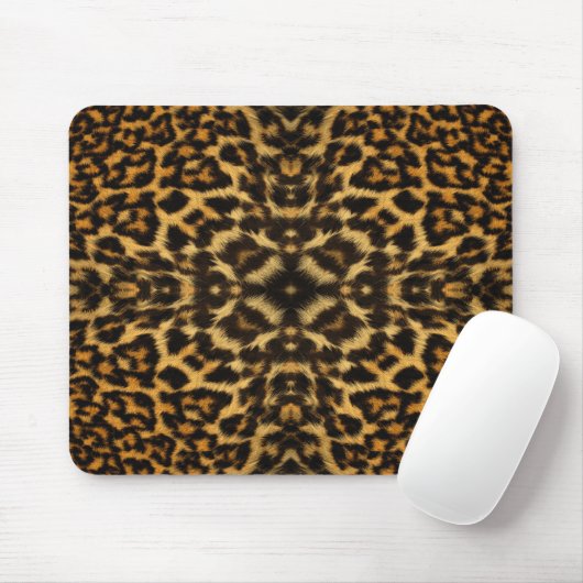 Kaleidoscope Leopard Fur Pattern mousepad Muismat (Met muis)