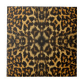 Kaleidoscope Leopard Fur Pattern Tegeltje (Voorkant)
