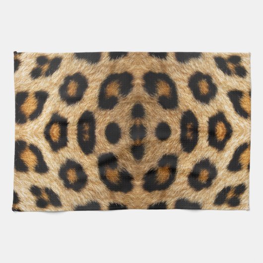 Kaleidoscope Leopard Fur Pattern Theedoek (Horizontaal)