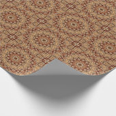 Kaleidoscope Light Brown Star Cadeaupapier (Hoek)