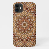 Kaleidoscope Light Brown Star Case-Mate iPhone Case (Achterkant)