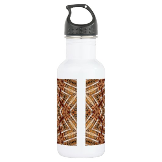 Kaleidoscope Light Brown Star Waterfles (Achterkant)