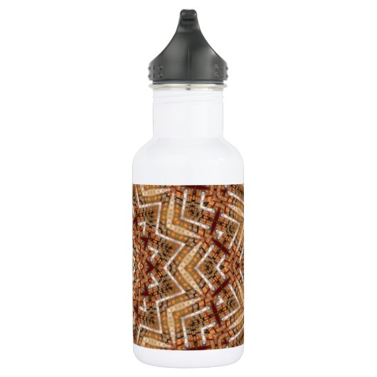 Kaleidoscope Light Brown Star Waterfles (Rechts)