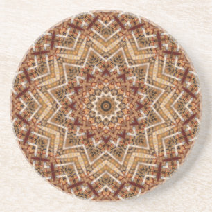Kaleidoscope Light Brown Star Zandsteen Onderzetter