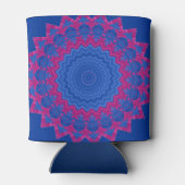 Kaleidoscope Magenta en Blue Circle Blikjeskoeler (Achterkant)