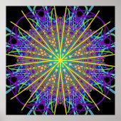 Kaleidoscope Mandala Art Energy Flower Poster (Voorkant)