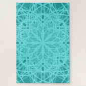 Kaleidoscope Mandala Art Energy Flower Turquoise Legpuzzel (Verticaal)