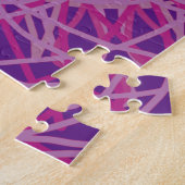 Kaleidoscope Mandala Art Flower Pink Paars Legpuzzel (Zijkant)