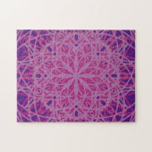 Kaleidoscope Mandala Art Flower Pink Paars Legpuzzel (Horizontaal)