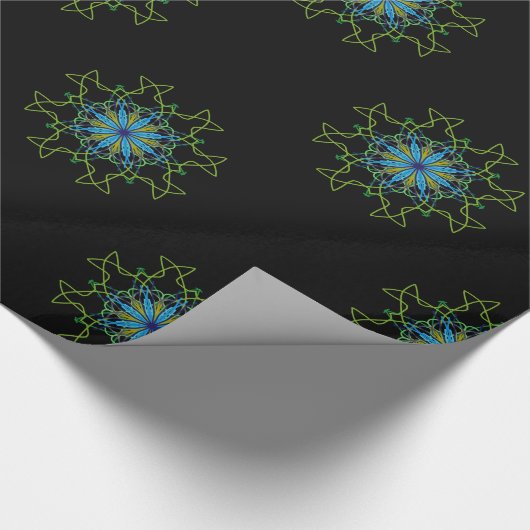 Kaleidoscope Mandala Art Gift Wrapping Paper 2 Cadeaupapier (Hoek)