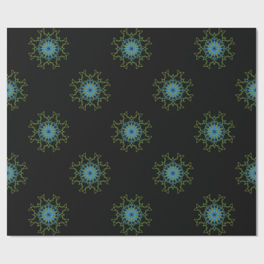 Kaleidoscope Mandala Art Gift Wrapping Paper 2 Cadeaupapier (Vlak)