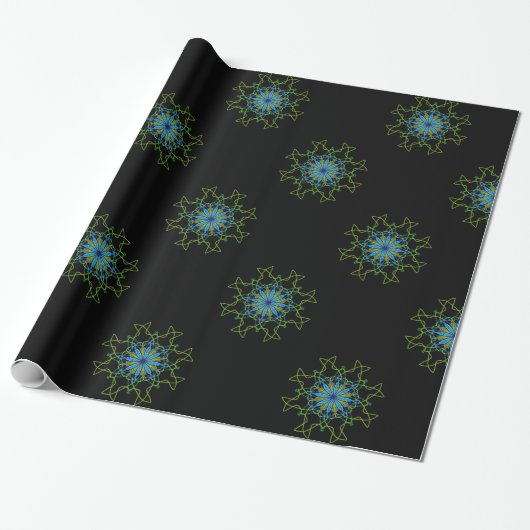Kaleidoscope Mandala Art Gift Wrapping Paper 2 Cadeaupapier (Uitgerold)