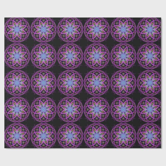Kaleidoscope Mandala Art Gift Wrapping Paper 5 Cadeaupapier (Vlak)
