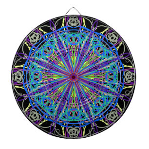 Kaleidoscope Mandala Art Joyful Colors Dartbord