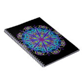 Kaleidoscope Mandala Art Joyful Colors Notitieboek (Rechterzijde)