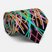 Kaleidoscope Mandala Art Joyful Colors Oranje Stropdas (Opgerold)