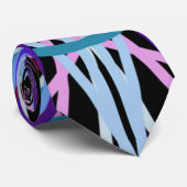 Kaleidoscope Mandala Art Joyful Colors Paars Stropdas (Opgerold)