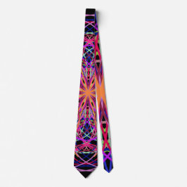 Kaleidoscope Mandala Art Joyful Colors Stropdas
