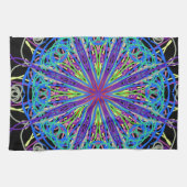 Kaleidoscope Mandala Art Joyful Colors Theedoek (Horizontaal)