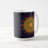Kaleidoscope Mandala Flower-21855 Koffiemok (Voorkant rechts)