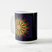 Kaleidoscope Mandala Flower-21855 Koffiemok (Voorkant links)