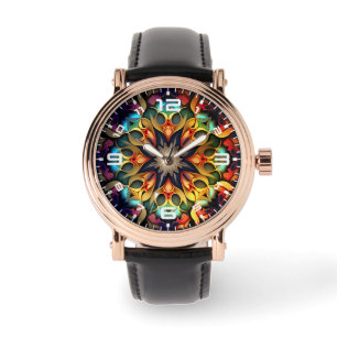 Kaleidoscope Mandala Flower Design-23091 Horloge