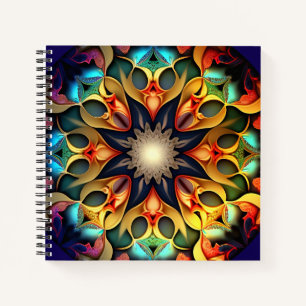 Kaleidoscope Mandala Flower Design-23091 Notitieboek