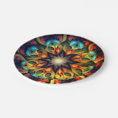 Kaleidoscope Mandala Flower Design-23091 Papieren Bordje (Gekanteld)