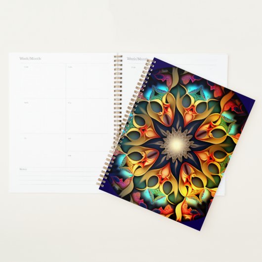 Kaleidoscope Mandala Flower Design-23091 Planner (Display)