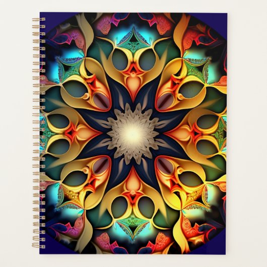 Kaleidoscope Mandala Flower Design-23091 Planner (Voorkant)