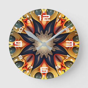 Kaleidoscope Mandala Flower Design-23091 Ronde Klok
