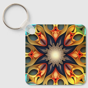 Kaleidoscope Mandala Flower Design-23091 Sleutelhanger